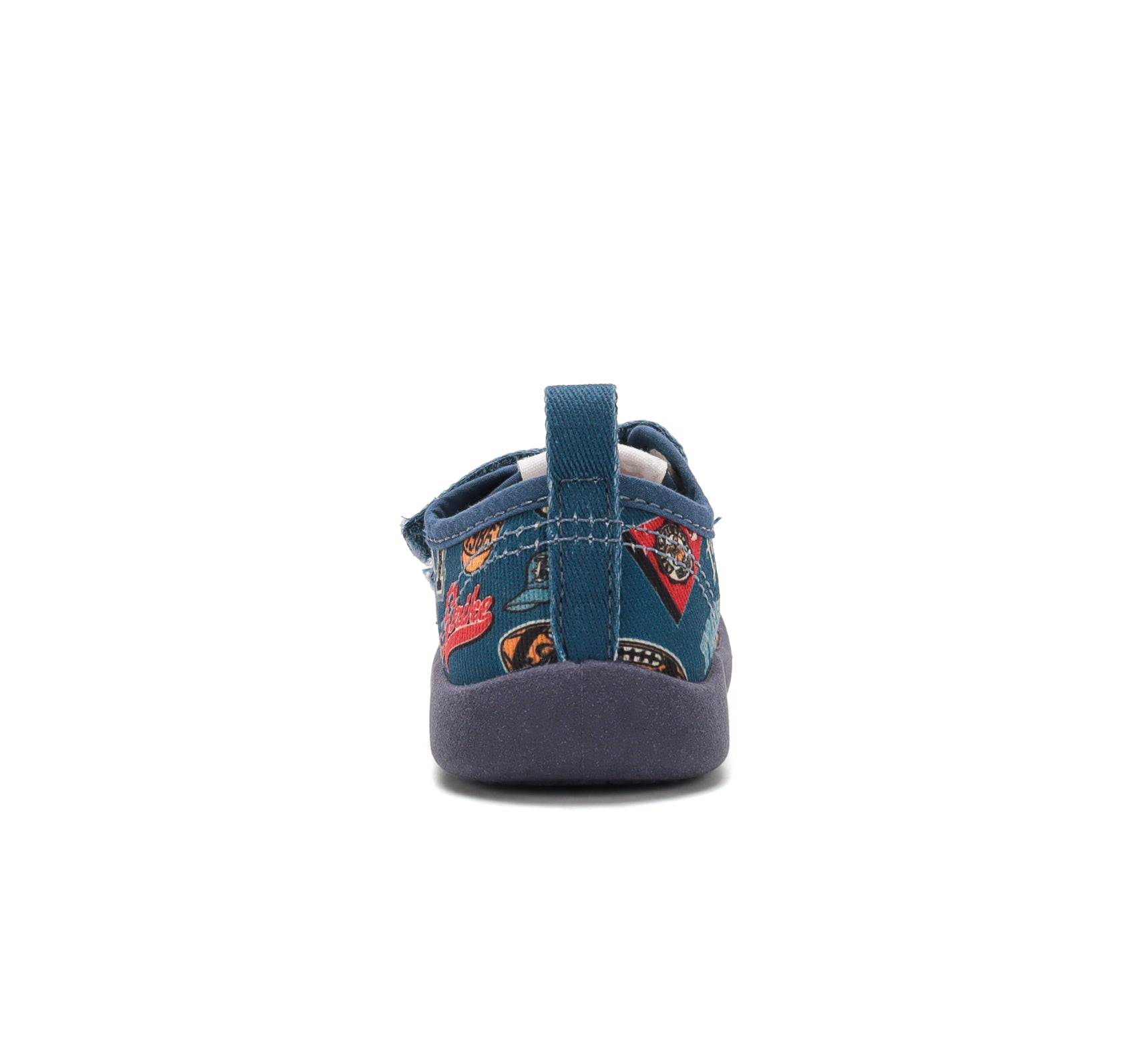 D.D.Step tenisi baieti din panza 22-27 Aero Blue cu Football