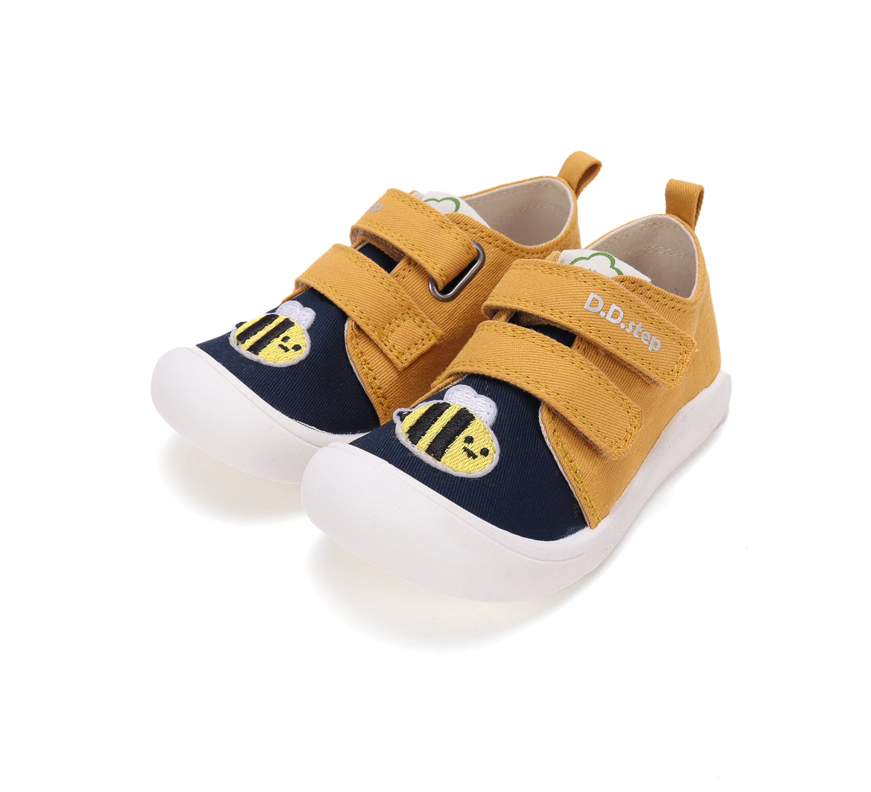 D.D.Step tenisi baieti din panza 22-27 Lemon cu albinuta