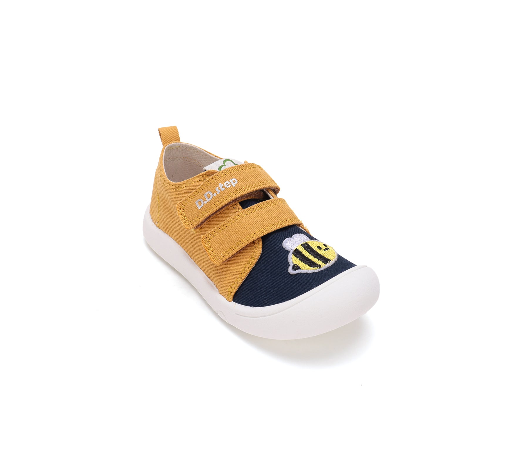 D.D.Step tenisi baieti din panza 22-27 Lemon cu albinuta