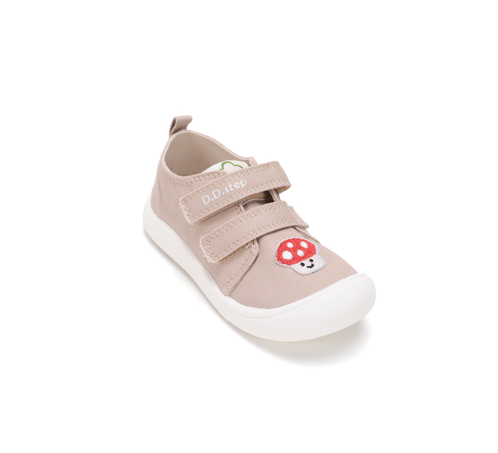 D.D.Step tenisi fete din panza 22-27 Cream cu ciuperca