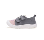 D.D.Step tenisi fete din panza 22-27 Metallic Grey cu iepuras