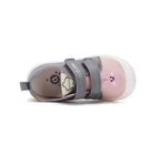 D.D.Step tenisi fete din panza 22-27 Metallic Grey cu iepuras