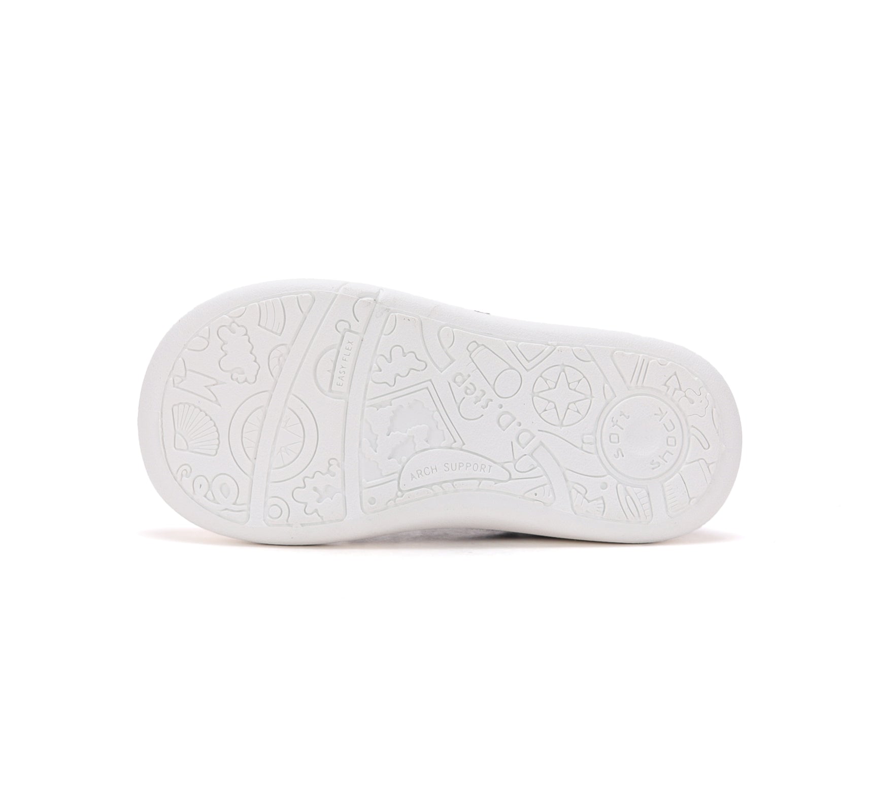 D.D.Step tenisi fete din panza 22-27 Metallic Grey cu iepuras