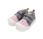 D.D.Step tenisi fete din panza 22-27 Metallic Grey cu iepuras