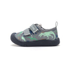 D.D.Step tenisi baieti din panza 28-33 Marine Grey cu dinozauri
