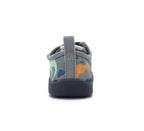 D.D.Step tenisi baieti din panza 28-33 Marine Grey cu dinozauri