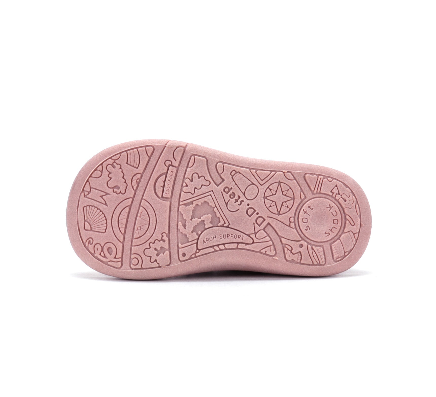 D.D.Step tenisi fete din panza 22-33 Strawberry cu unicorn