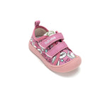 D.D.Step tenisi fete din panza 22-33 Strawberry cu unicorn