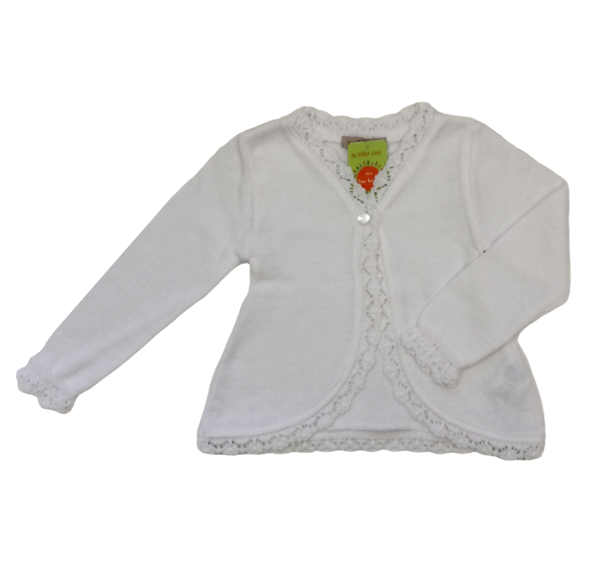Uniforma cardigan fete Alexandra 5-12 ani White Imagine principală a produsului