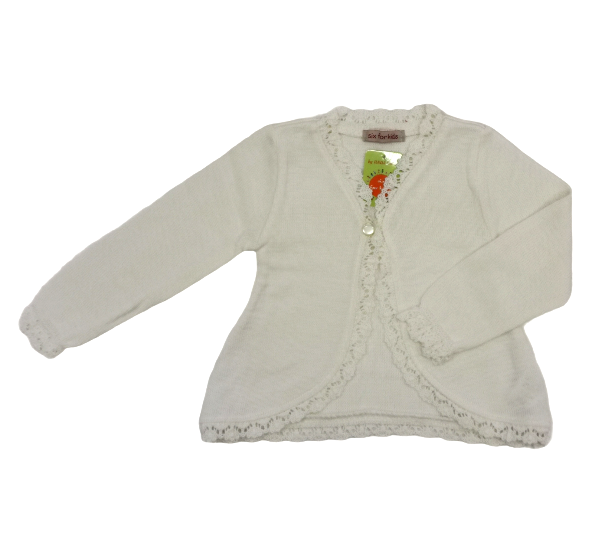 Uniforma cardigan fete Alexandra 5-12 ani Cream