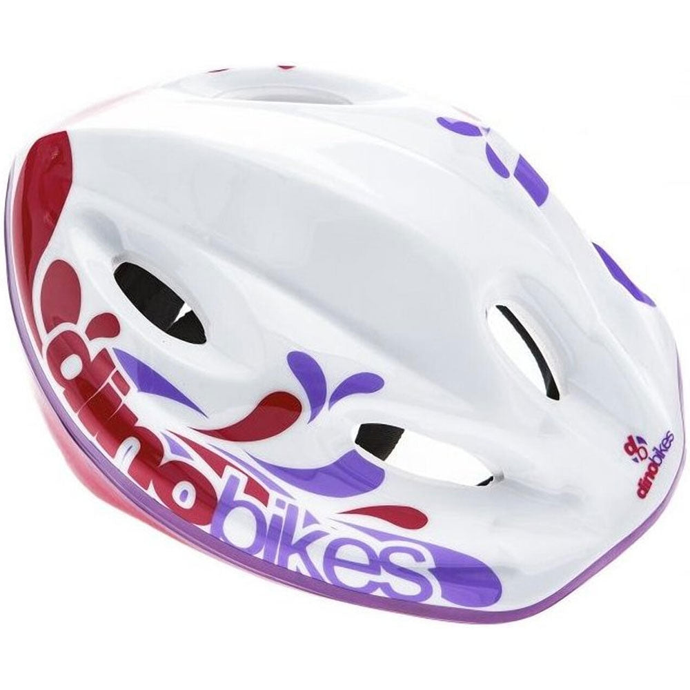 Dino Bikes Casca de protectie 3 ani+ Alb si Roz Imagine principală a produsului