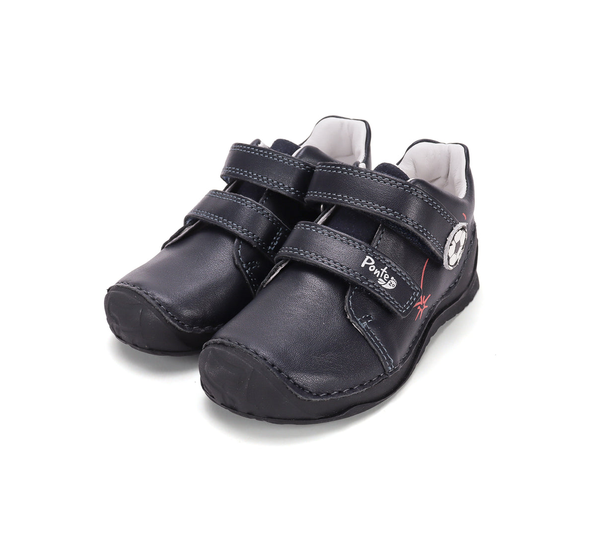 D.D.Step pantofi baieti Ponte20 supinati 22-33 Royal Blue cu minge Imagine principală a produsului