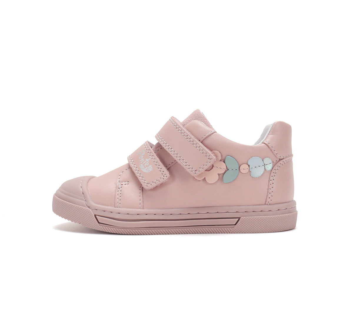 D.D.Step pantofi fete Ponte20 supinati 22-33 Baby Pink cu floricele