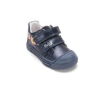 D.D.Step pantofi fete Ponte20 supinati 22-33 Royal Blue cu floricele
