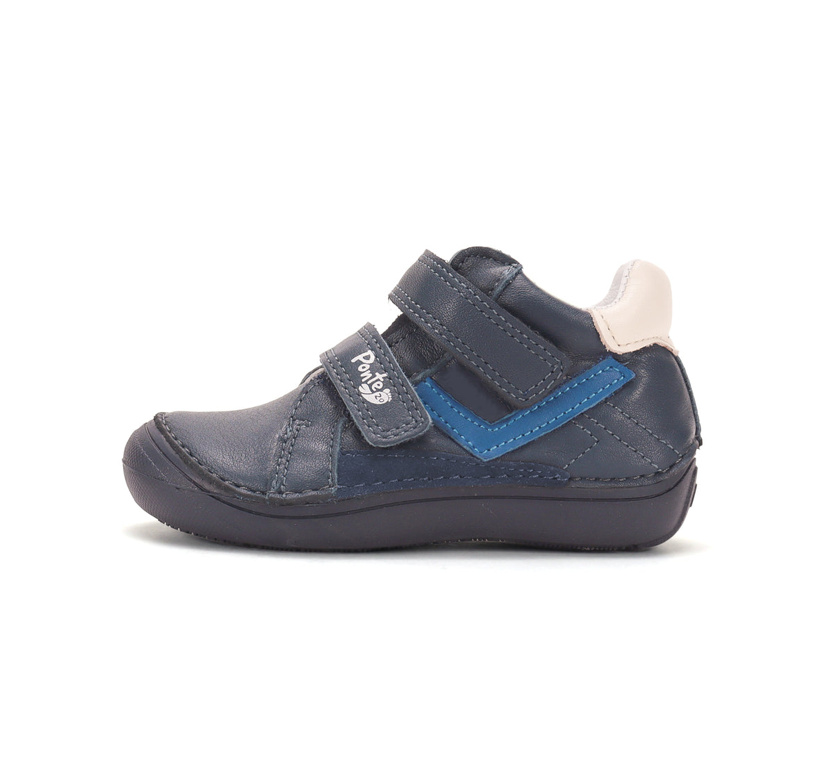 D.D.Step pantofi baieti Ponte20 supinati 24-35 Royal Blue cu dunga