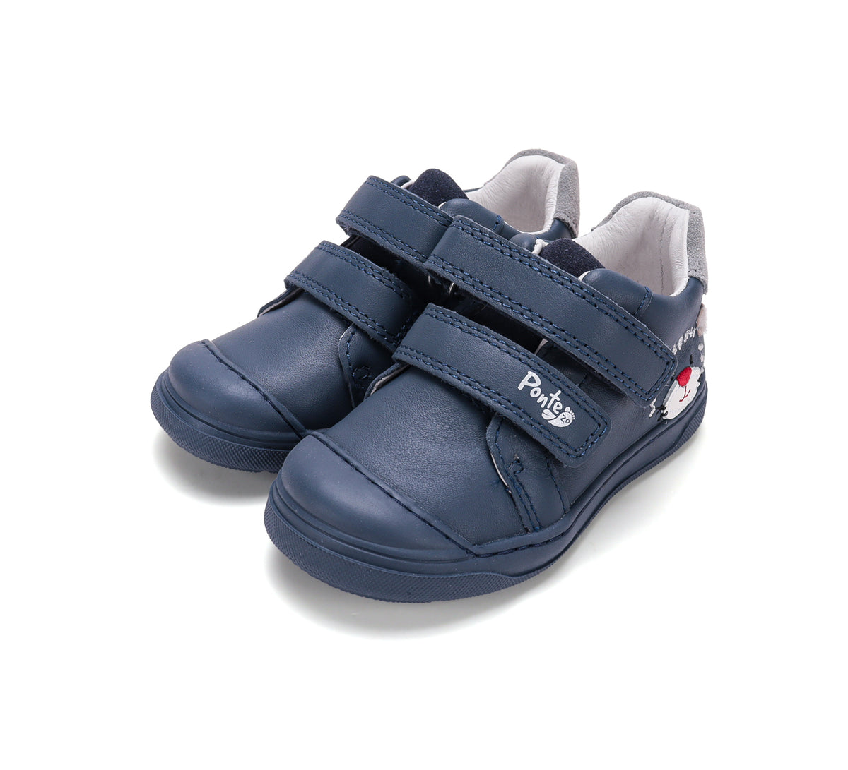 D.D.Step pantofi baieti Ponte20 supinati 22-27 Royal Blue cu tigru