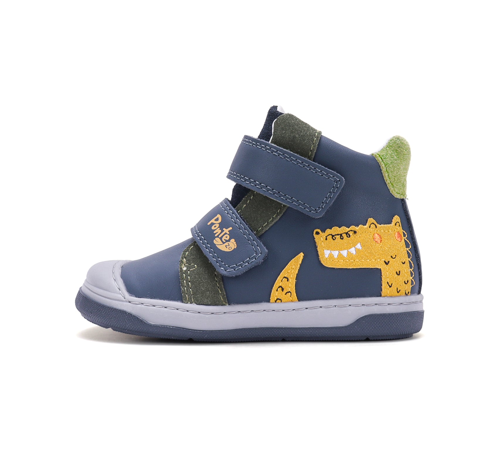 D.D.Step pantofi baieti Ponte20 supinati 22-27 Royal Blue cu crocodil Imagine secundară a produsului