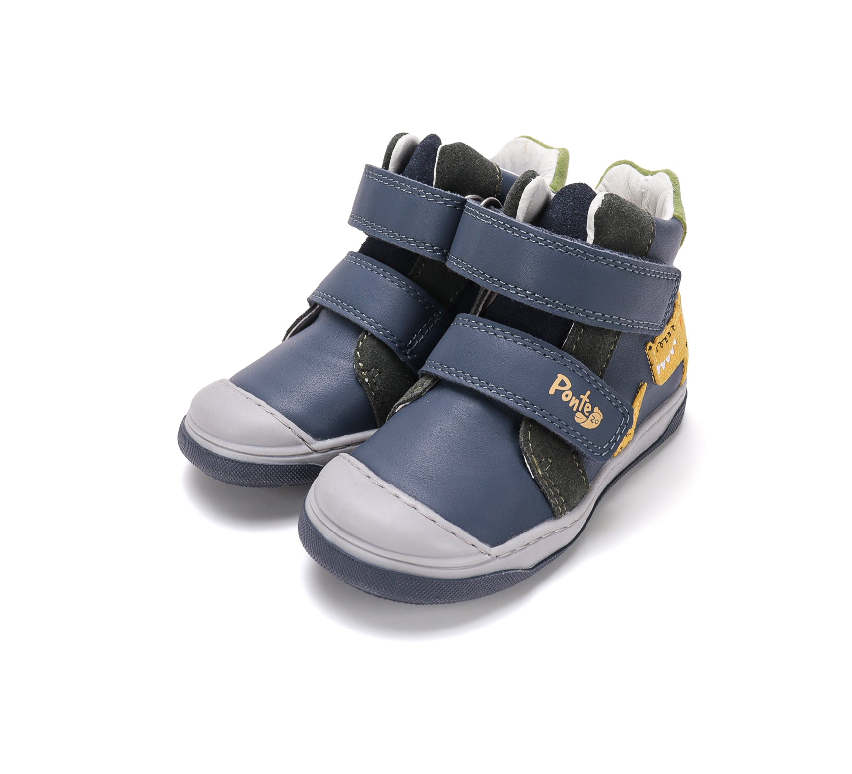 D.D.Step pantofi baieti Ponte20 supinati 22-27 Royal Blue cu crocodil Imagine principală a produsului