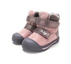 D.D.Step pantofi fete Ponte20 supinati imblaniti 22-27 Rose Gold cu maro