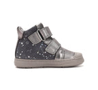 D.D.Step pantofi fete Ponte20 supinati 22-27 Metallic Grey cu inimioare