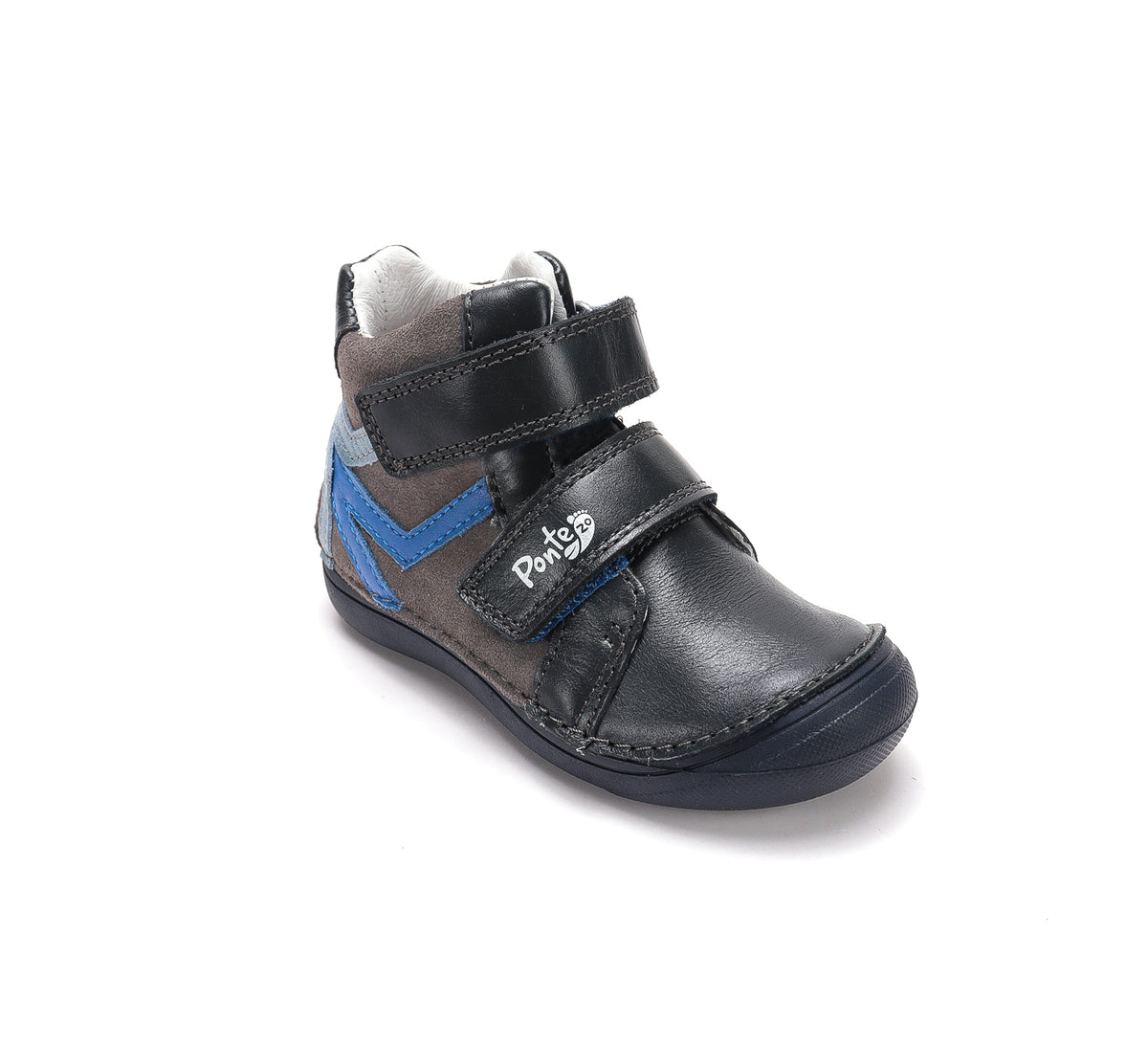 D.D.Step pantofi baieti Ponte20 supinati 30-35 Marine grey cu albastru