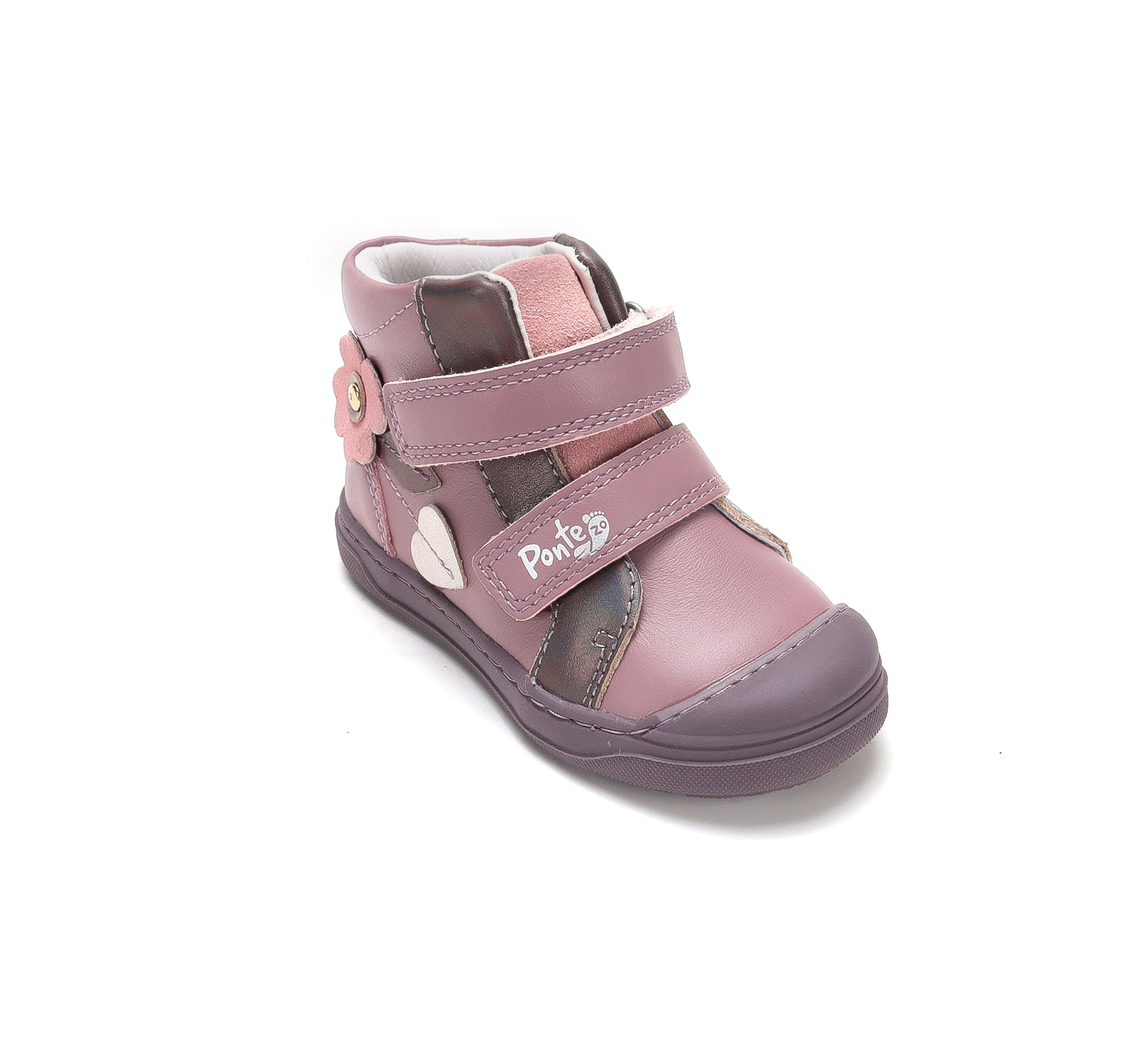 D.D.Step pantofi fete Ponte20 supinati 22-33 Lila cu floricele