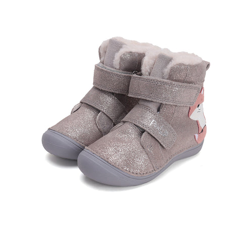 D.D.Step ghete baieti imblanite Ponte20 supinati 22-27 Champagne cu vulpe