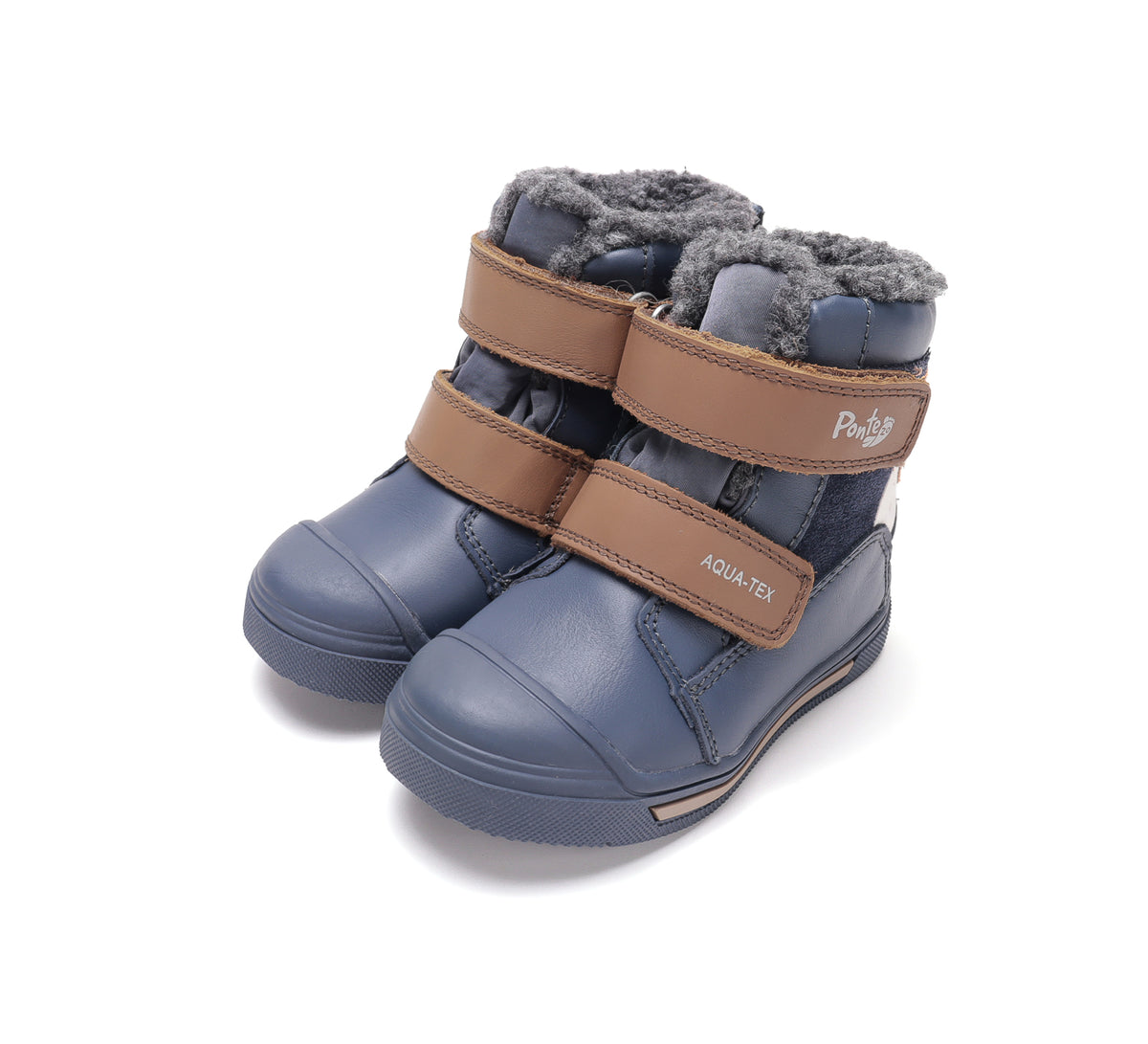 D.D.Step ghete baieti imblanite Ponte20 supinati Aqua-Tex 22-27 Royal Blue cu om de zapada Imagine principală a produsului