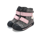 D.D.Step ghete fete imblanite Ponte20 supinati Aqua-Tex 22-27 Metallic Grey cu om de zapada