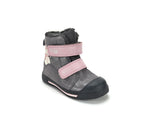 D.D.Step ghete fete imblanite Ponte20 supinati Aqua-Tex 22-27 Metallic Grey cu om de zapada