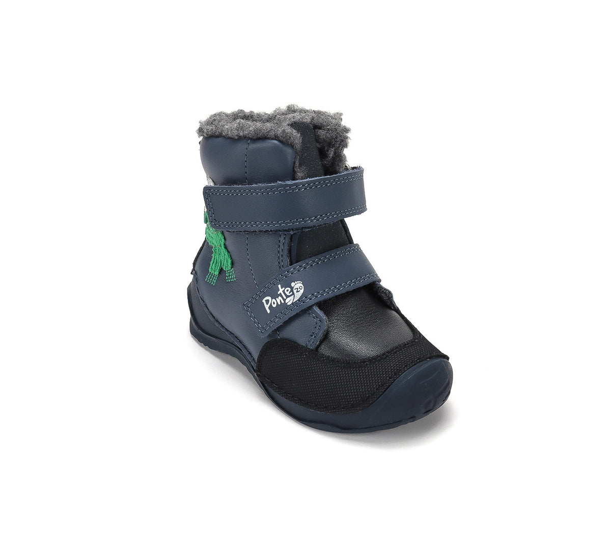 D.D.Step ghete baieti imblanite Ponte20 supinati 28-33 Royal Blue cu ursulet