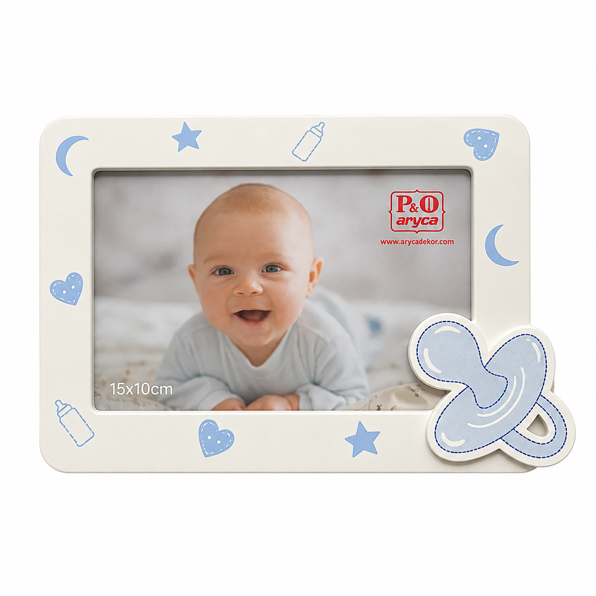 Gedeon rama foto pentru bebelusi din MDF decorat 0m+ Blue
