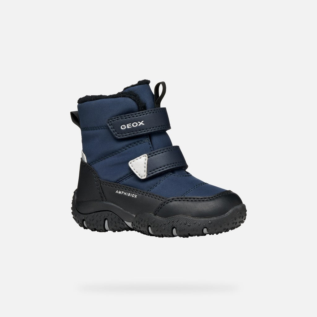 Geox ghete baieti captusite BALTIC AmphibioxTEX Waterproof 20-27 Navy/Black