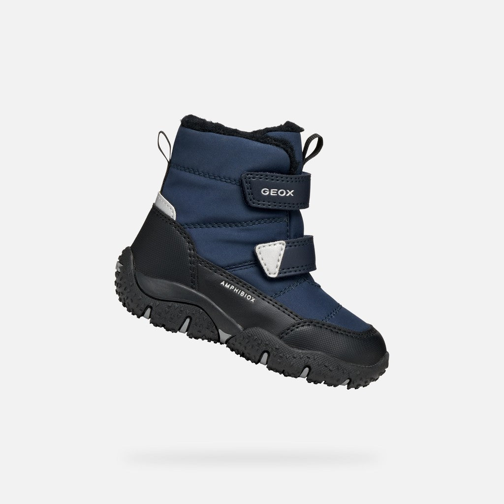 Geox ghete baieti captusite BALTIC AmphibioxTEX Waterproof 20-27 Navy/Black