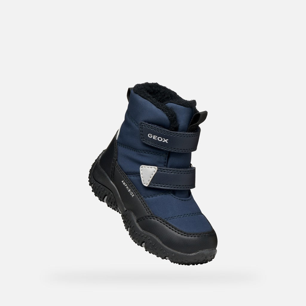 Geox ghete baieti captusite BALTIC AmphibioxTEX Waterproof 20-27 Navy/Black