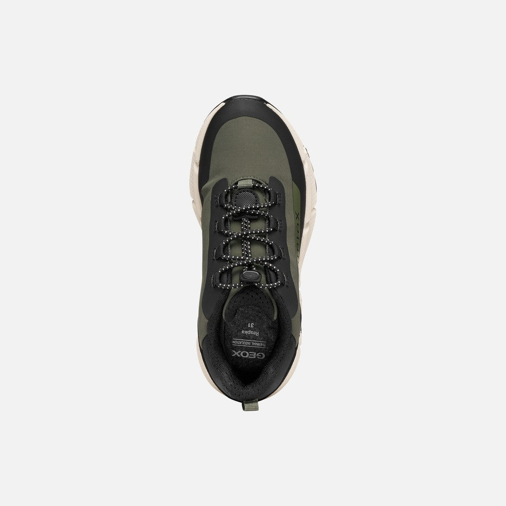 Geox pantofi baieti Flexyper Plus AmphibioxTEX Waterproof 28-38 Military/Black