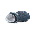 D.D.Step sandale baieti 20-25 Royal Blue cu cusaturi