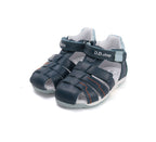 D.D.Step sandale baieti 20-25 Royal Blue cu cusaturi
