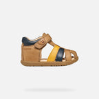 Geox sandale baieti Macchia Baby 18-26 Whisky/Navy