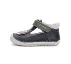 D.D.Step pantofi baieti decupati Barefoot 20-25 Royal Blue cu arici