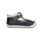 D.D.Step pantofi baieti decupati Barefoot 20-25 Royal Blue cu arici