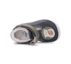 D.D.Step pantofi baieti decupati Barefoot 20-25 Royal Blue cu arici