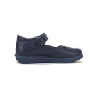 D.D.Step pantofi fete Barefoot decupati 26-37 Royal Blue cu inimioare decupate
