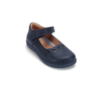 D.D.Step pantofi fete Barefoot decupati 26-37 Royal Blue cu inimioare decupate