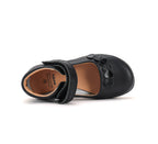 D.D.Step pantofi fete decupati 26-37 Black cu inimioare aplicate