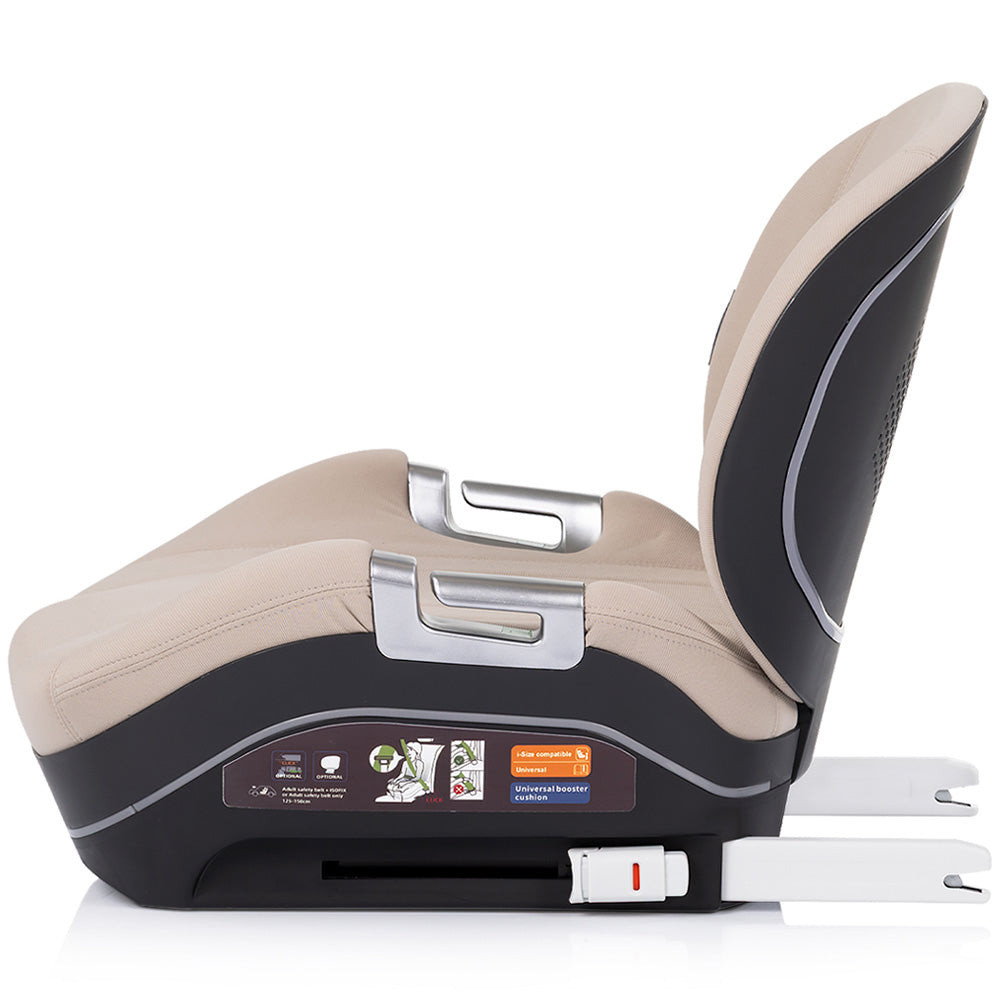 Chipolino inaltator auto Genesis I-Size 125-150 cm cu sistem Isofix Latte