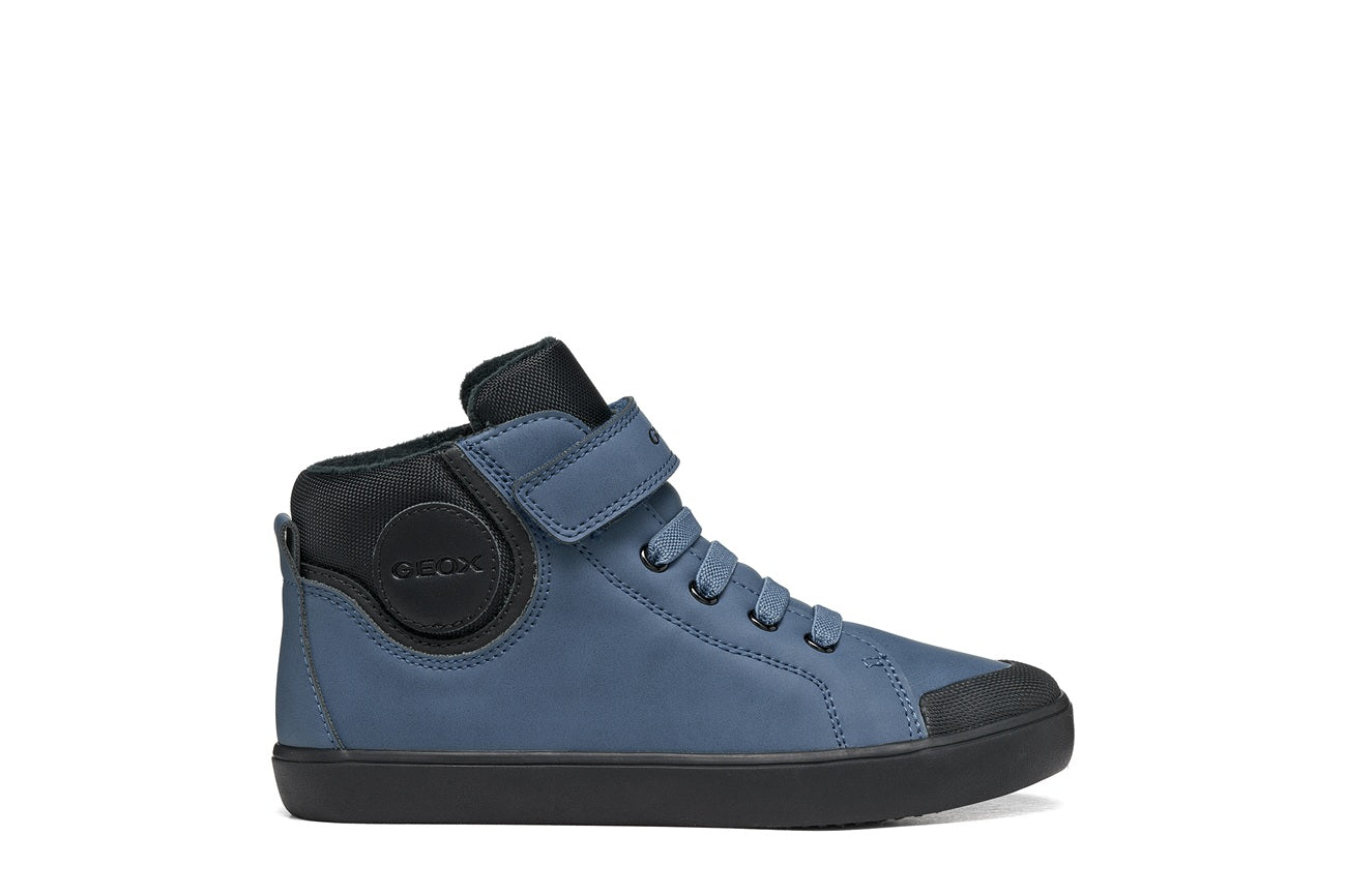 Geox Respira pantofi baieti captusiti Gisli 28-36 Avio/Black