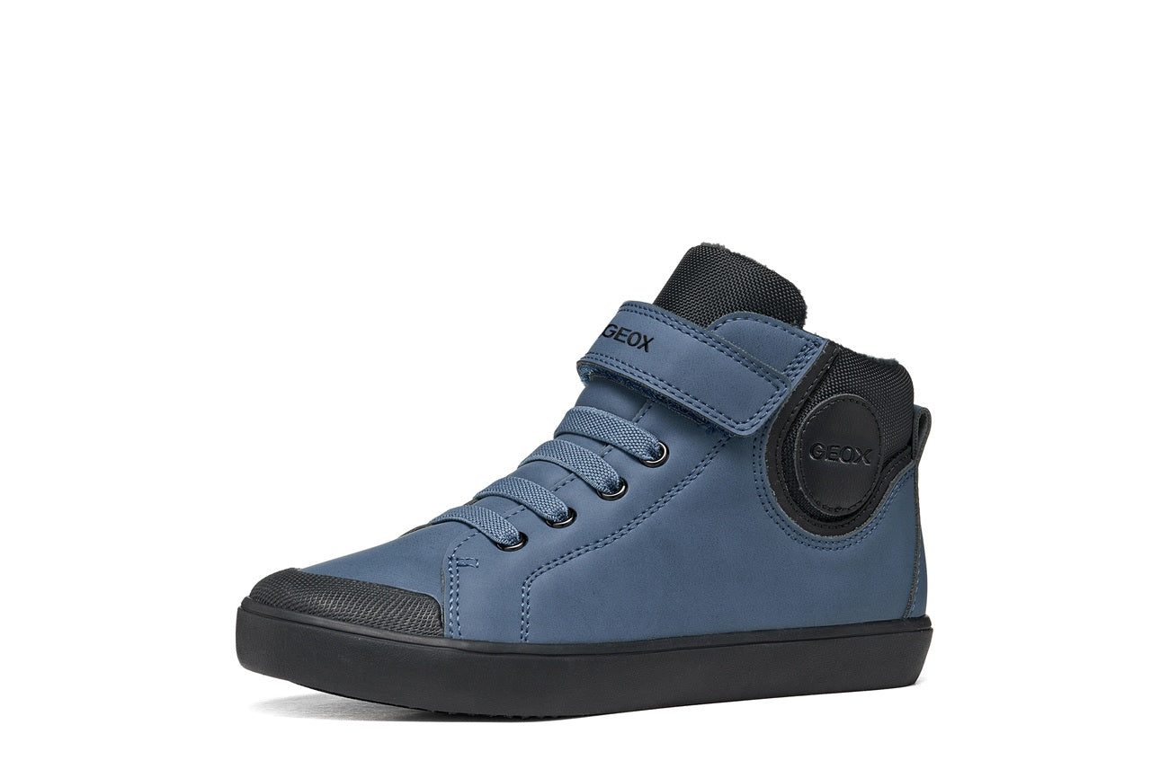 Geox Respira pantofi baieti captusiti Gisli 28-36 Avio/Black