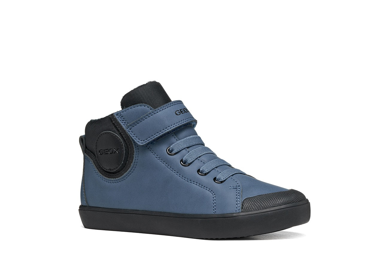 Geox Respira pantofi baieti captusiti Gisli 28-36 Avio/Black