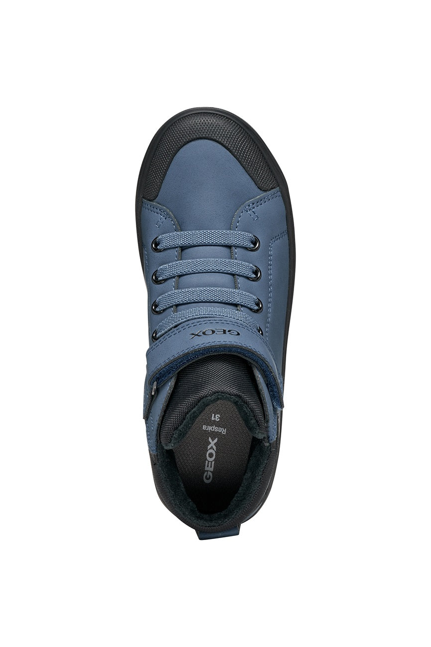 Geox Respira pantofi baieti captusiti Gisli 28-36 Avio/Black